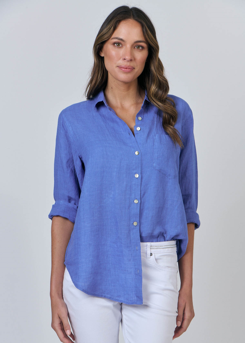 Boyfriend Linen Shirt ~ Toile