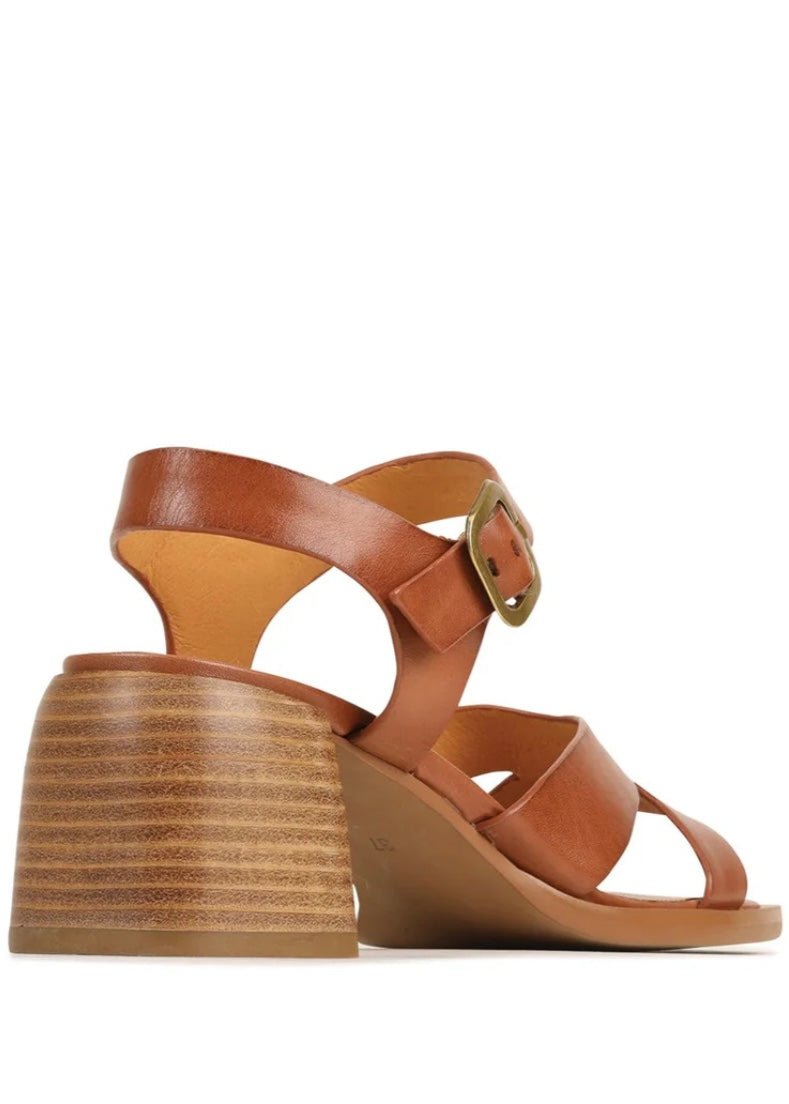 Isoken Block Heel Sandal ~ Brandy