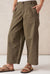 Pleat Twill Pant ~ Soft Olive