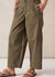 Pleat Twill Pant ~ Soft Olive