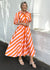 Bianca Dress ~ Orange/Pink