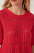 Square Knit Boxy Tee ~ Heritage Red