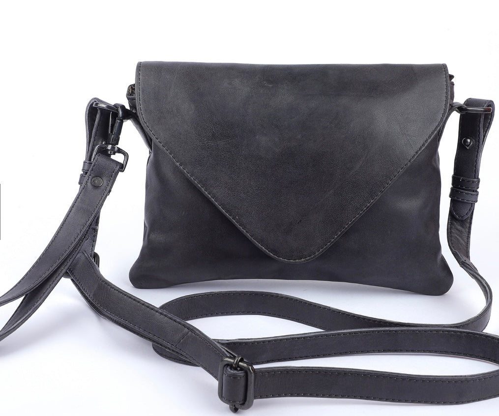 Swoon Leather Cross Body ~ Charcoal