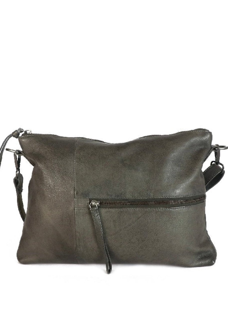 Glow Leather Bag ~ Charcoal