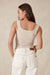 Contour Rib Square Neck Tank ~ Oatmeal