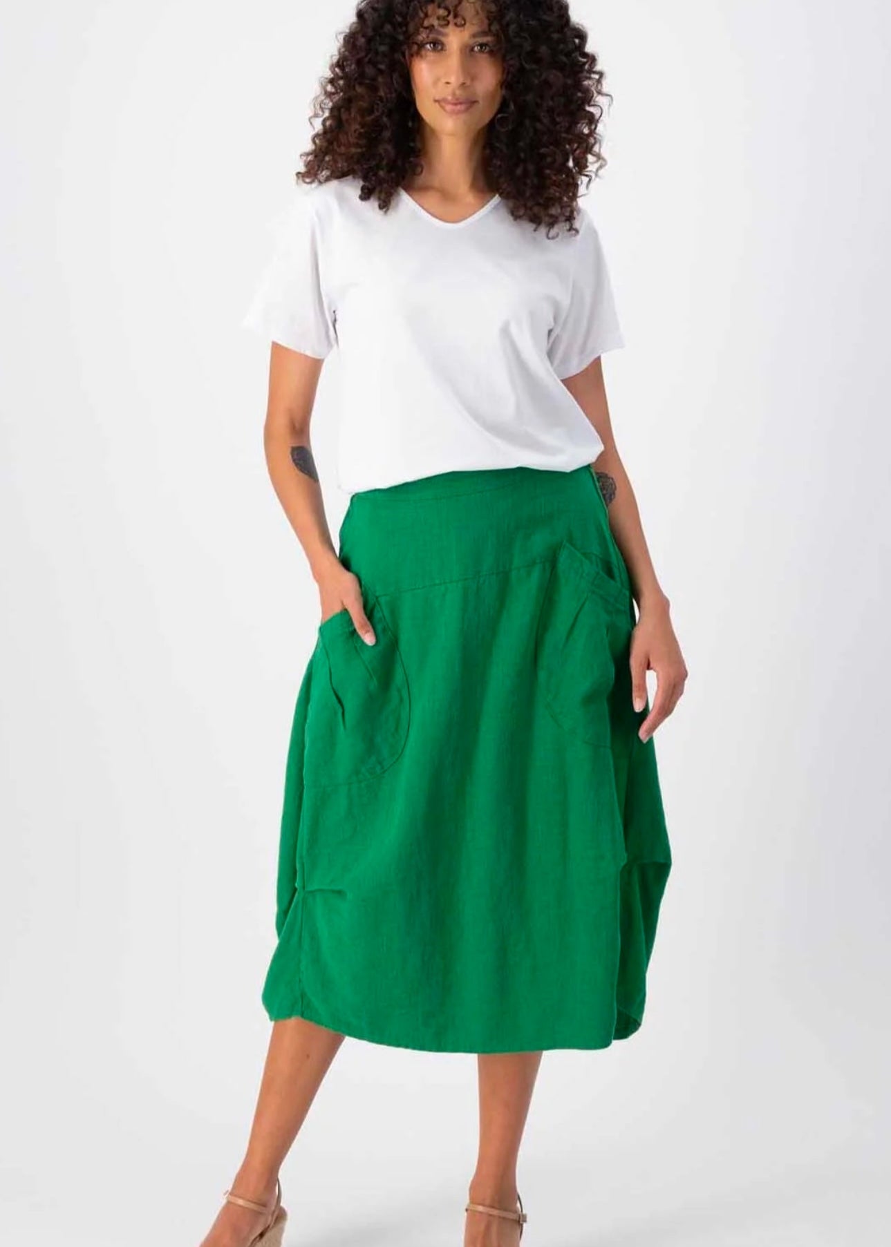 Milwaukee Fiesta Skirt ~ Emerald