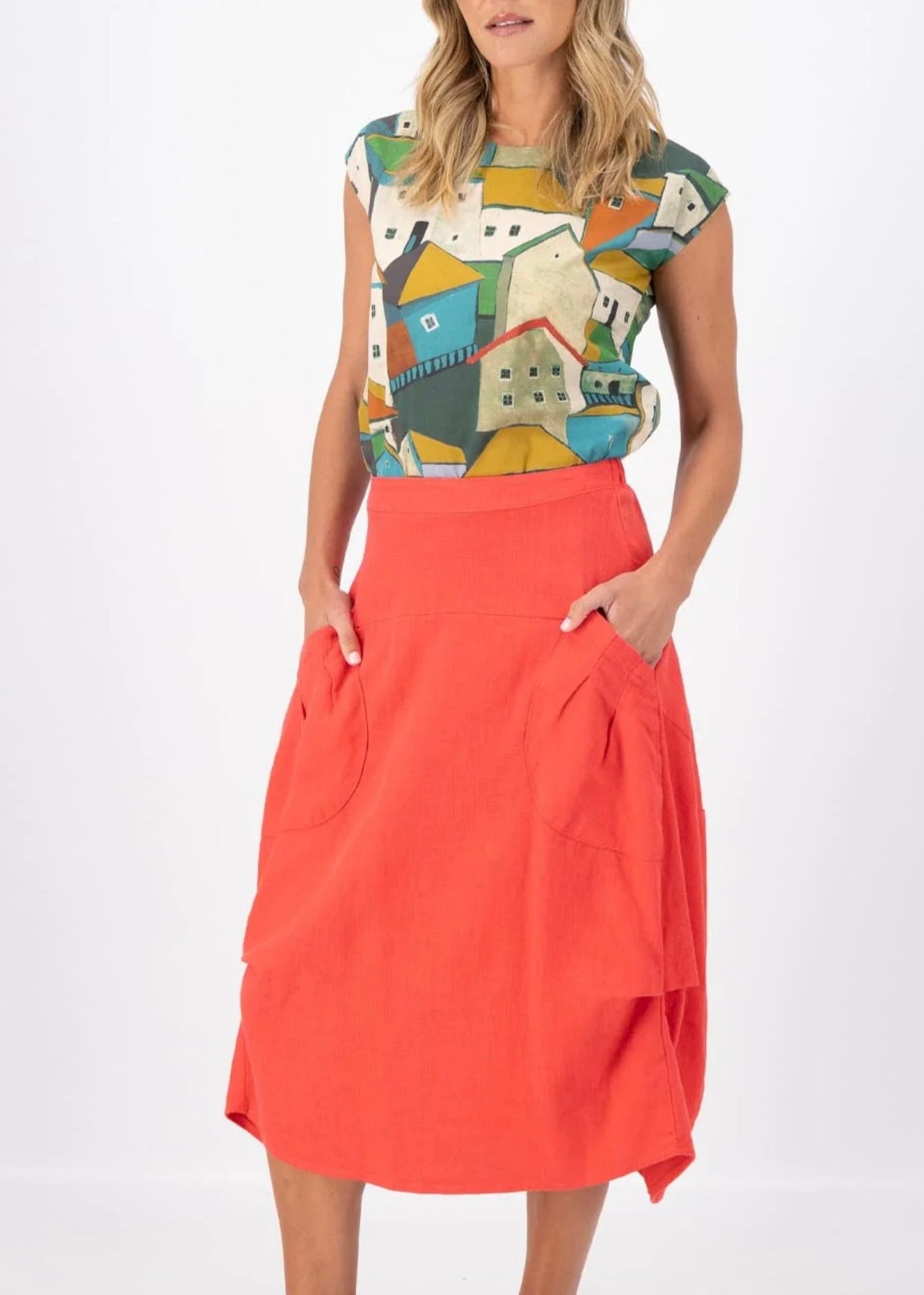 Milwaukee Fiesta Skirt ~ Watermelon