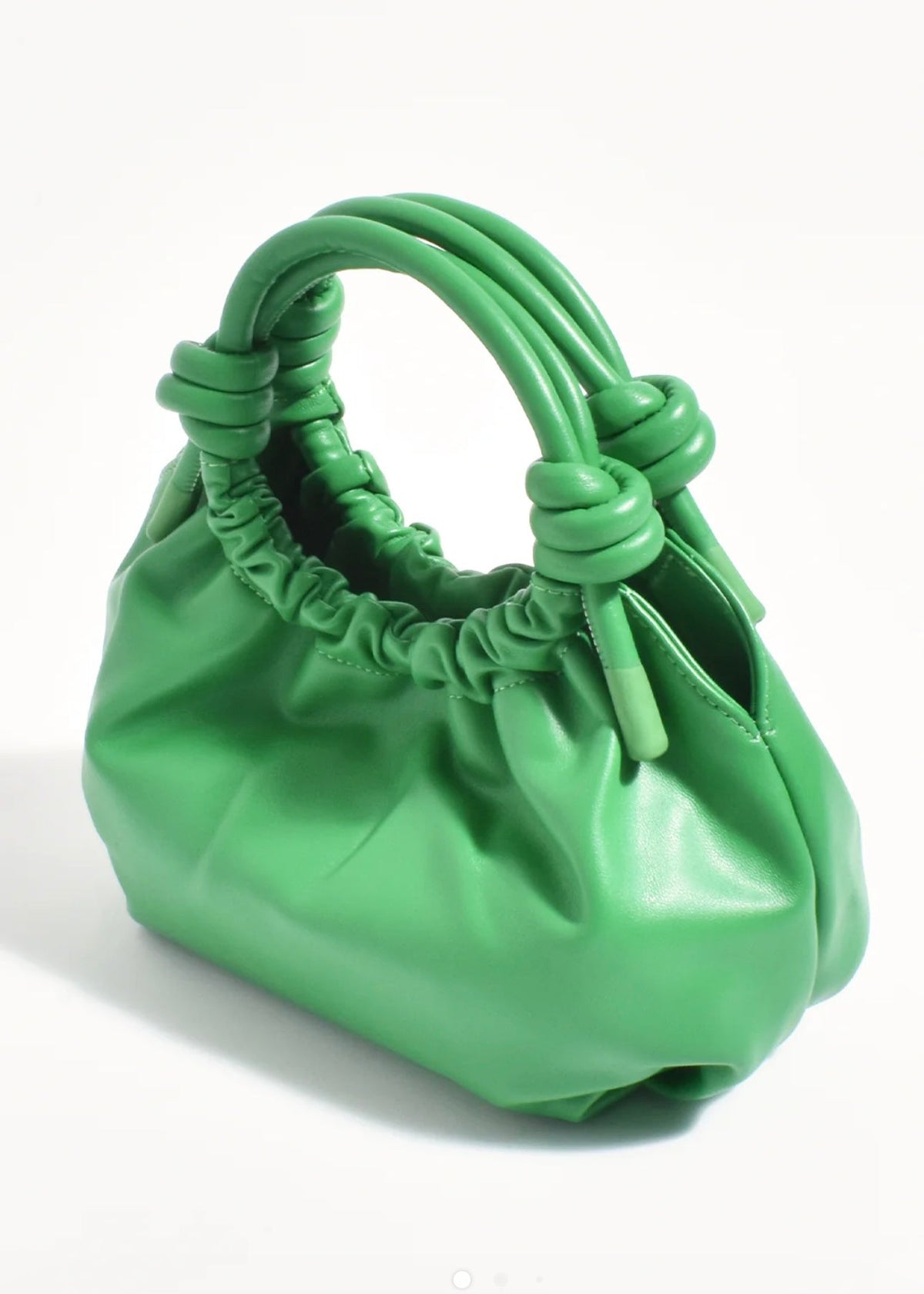 Knotted Handle Slouchy Handbag ~ Green