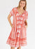 Blakely shirred Dress ~ Melon