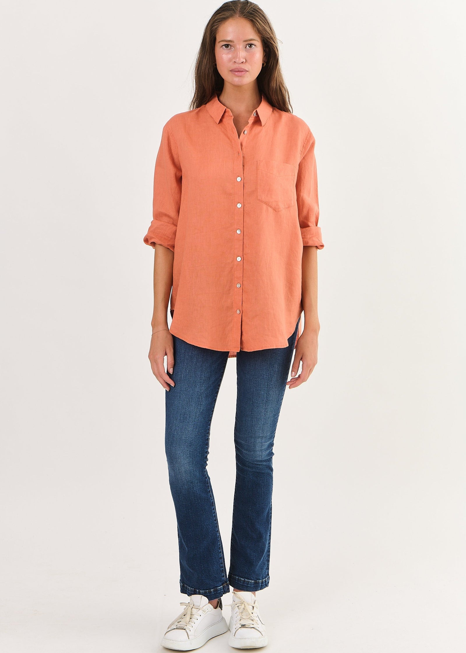 Boyfriend Linen Shirt ~ Cannelle