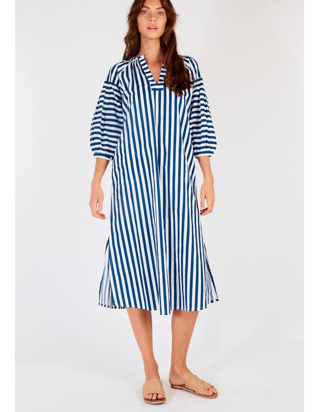 Sakanto Kaftan ~ Blue Stripe