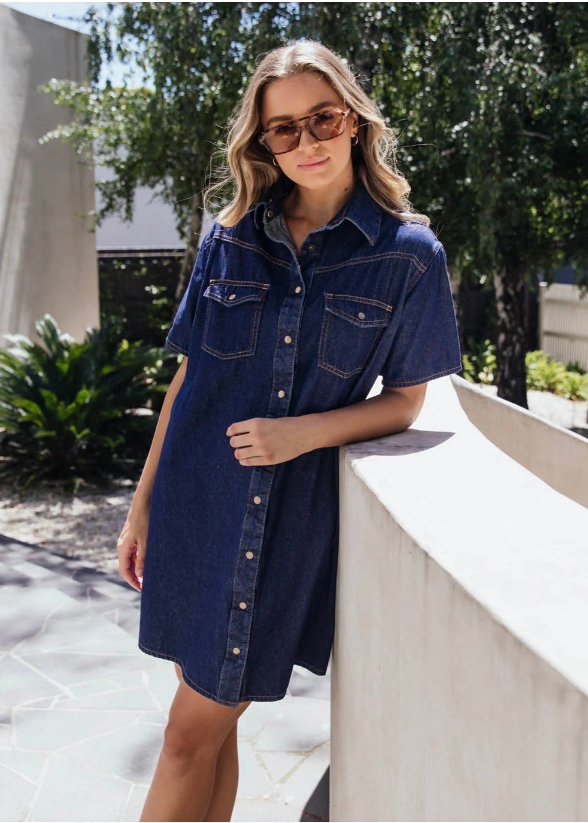 Sorcha Denim Dress ~ Indigo