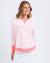 Simplified Stripe Crew ~ Neon Pink