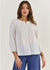 Linen Pintuck Top ~ White