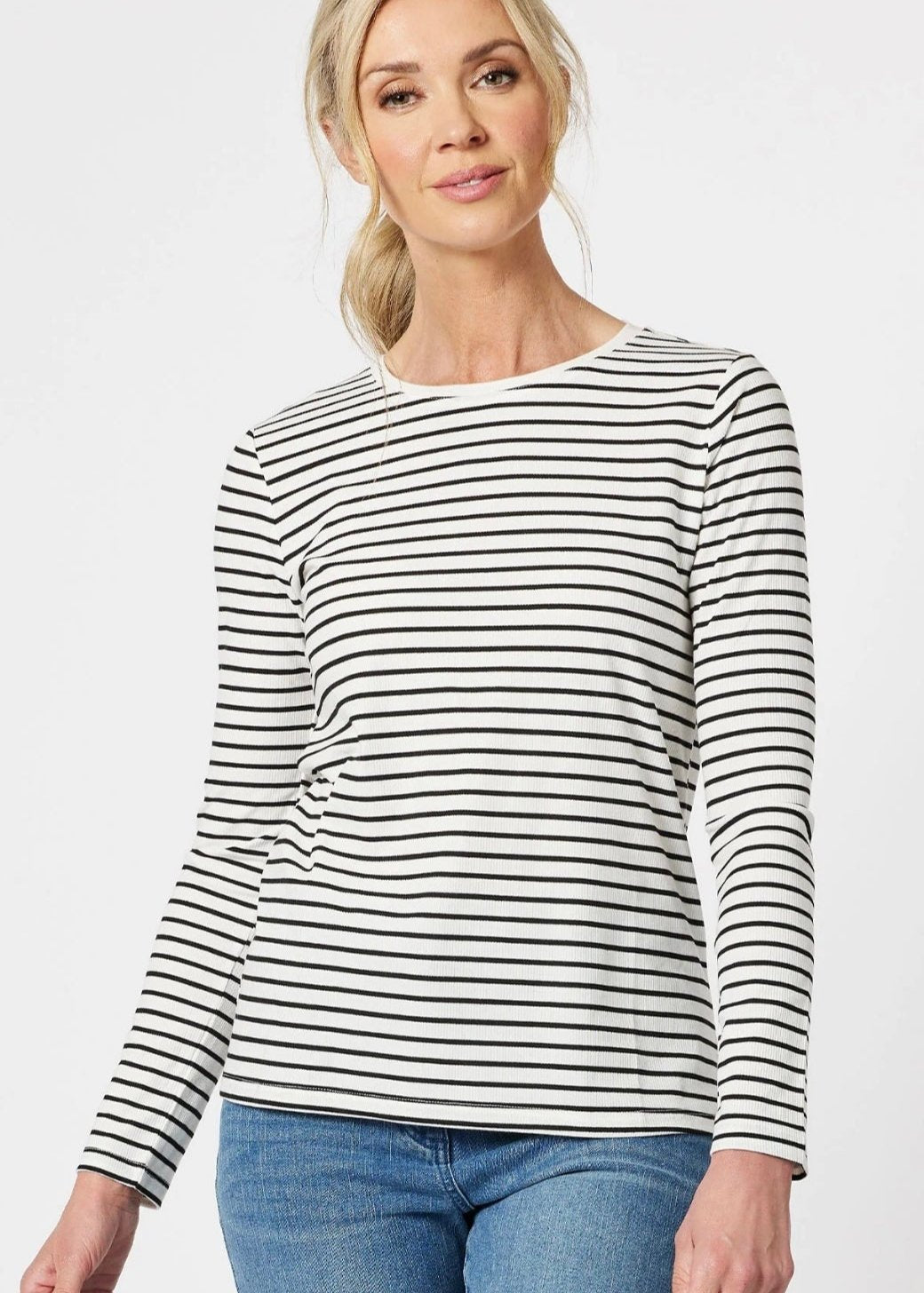 Stripe Tee ~ Black/White